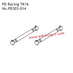 Rear Transverse Shafts PD303-014 Parts for PD Racing TK16 1/16 RC Truck