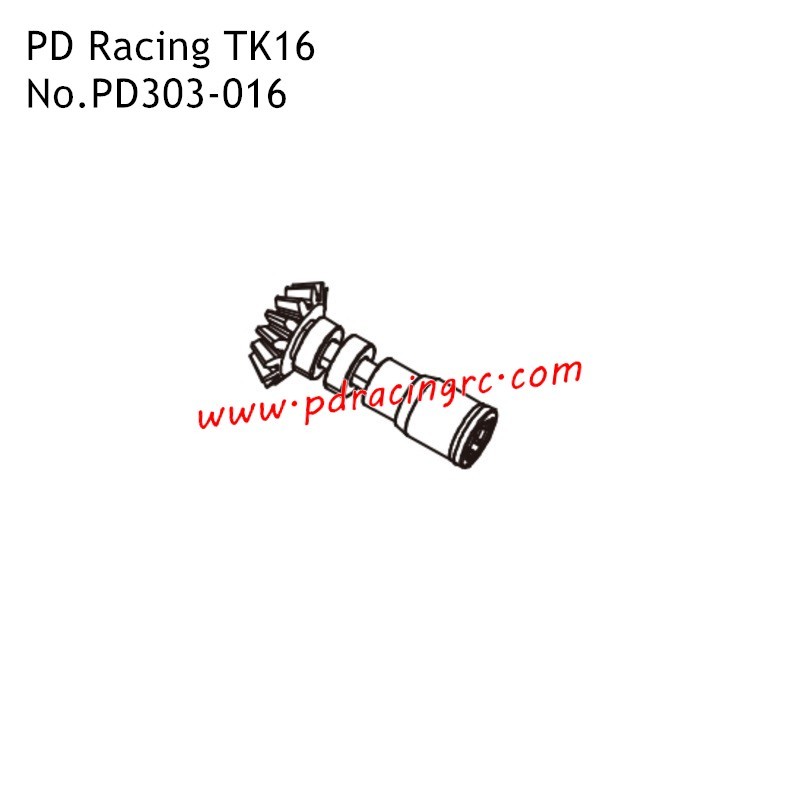 Driving Gear Unit PD303-016 Parts for PD Racing TK16 1/16 RC Truck