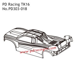 Car Shell PD303-018 Parts for PD Racing TK16 1/16 RC Truck