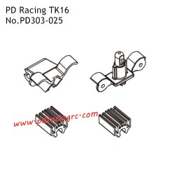 Body Mount Set and Wire Clamp PD303-025 Accessories for PD Racing TK16 Electric RC Truck