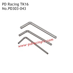 1.5 2.0 2.5MM Hex Wrench PD303-043 Accessories for PD Racing TK16 Electric RC Truck