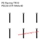 HM4x40 Flat Head Hex Screw PD230-019 Accessories for PD Racing TR10 Brushed Truggy