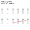 HM3x16 Flat Head Hex Screw PD502-031 Accessories for PD Racing TR10 Brushed Truggy