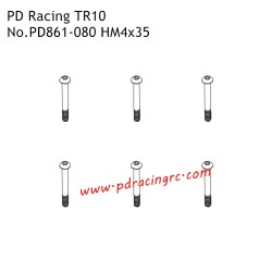 HM4x35 B Head Hex Screw PD861-080 Accessories for PD Racing TR10 Brushed Truggy