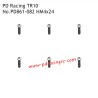 HM4x24 B Head Hex Screw PD861-082 Accessories for PD Racing TR10 Brushed Truggy