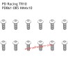 HM4x10 B Head Hex Screw PD861-085 Accessories for PD Racing 1/10 TR10 PD861T RC Car