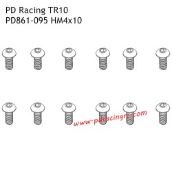 HM4x10 B Head Hex Screw PD861-095 Accessories for PD Racing 1/10 TR10 PD861T RC Car