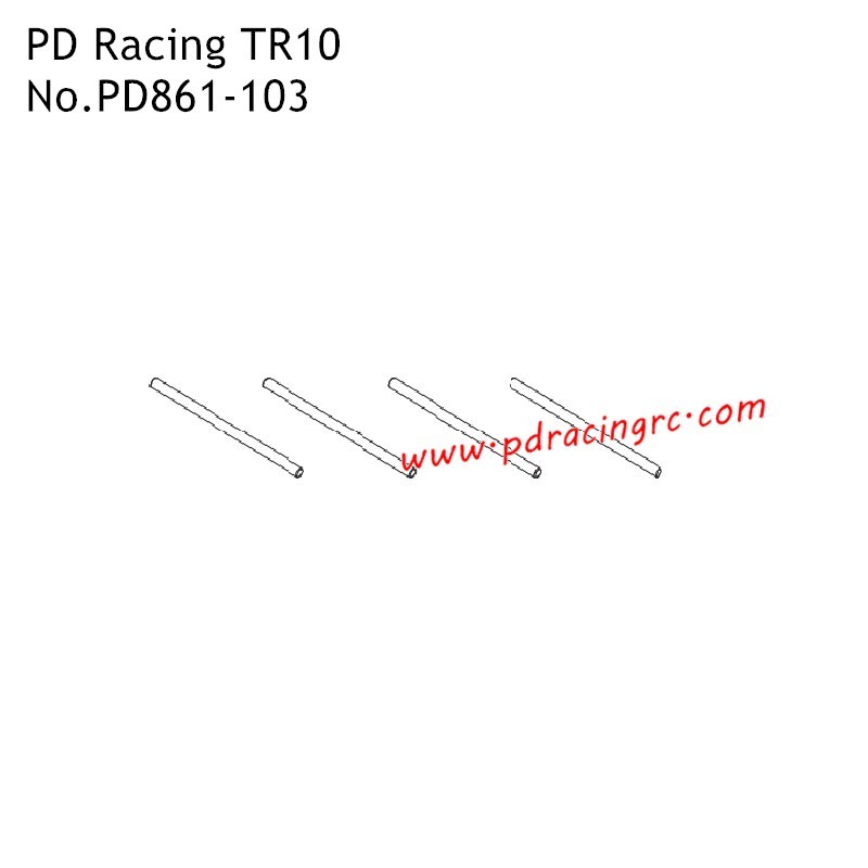 4x73mm Pin PD861-021 Accessories for PD Racing 1/10 TR10 PD861T RC Car