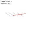 4x73mm Pin PD861-021 Accessories for PD Racing 1/10 TR10 PD861T RC Car