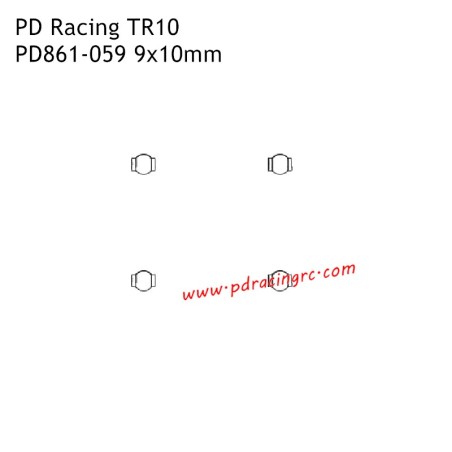 9x10mm Pivot Ball PD861-059 Accessories for PD Racing 1/10 TR10 PD861T RC Car