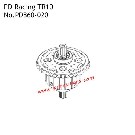 PD Racing TR10 Spare Parts 4S Differential PD860-020