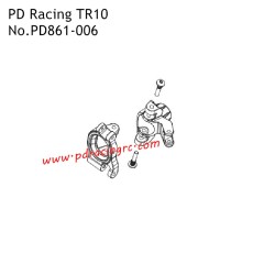 PD Racing TR10 Spare Parts Front Right C Hub Unit PD861-006