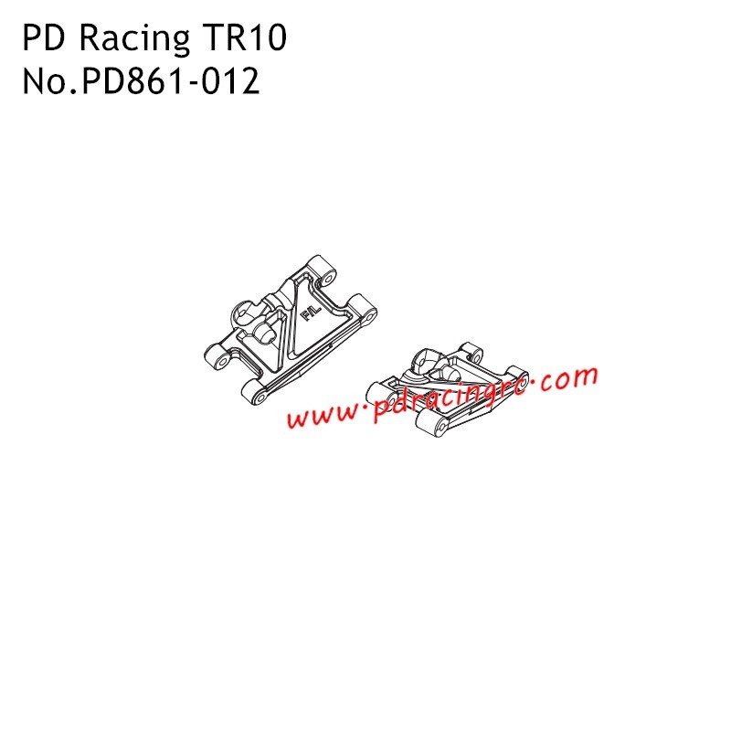 PD Racing TR10 Spare Parts Front Lower Suspension Arm PD861-012