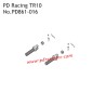 PD Racing TR10 Spare Parts Slider Shaft Male Assembly PD861-016