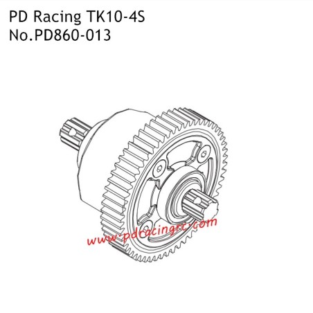 PD Racing TK10-4S Spare Accessories 4S Centre Differential Box PD860-013