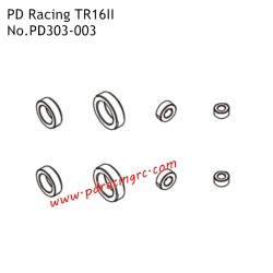 PD Racing TR16II Brushed RC Car Parts Bearings PD303-003