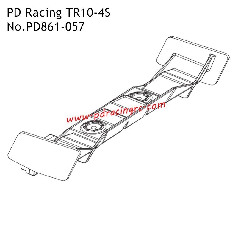 Tail Wing PD861-057 Parts for PD Racing TR10-4S Monster RC Car