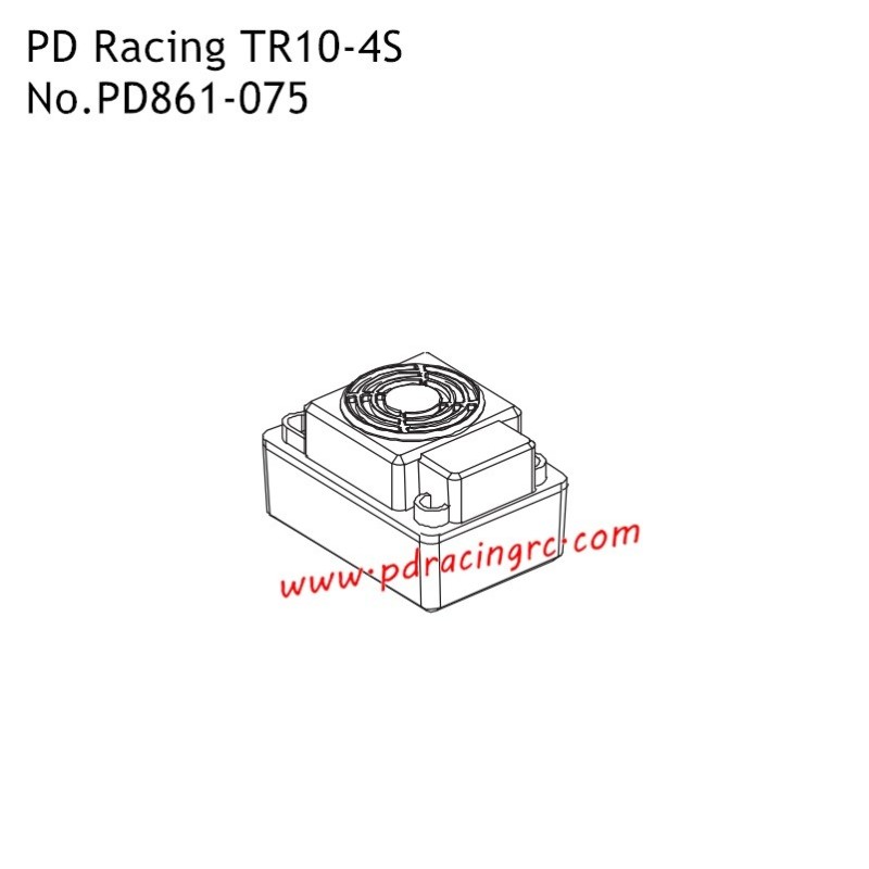 120A ESC PD861-075 Parts for PD Racing TR10-4S PD861R-TR RC Truck