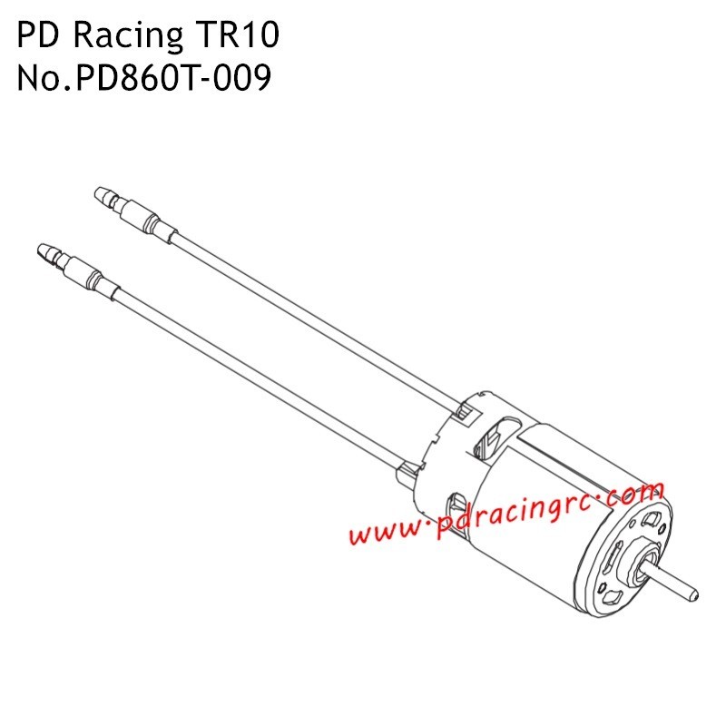 PD Racing TR10 PD861T-TR Monster RC Car Parts 570 Motor PD860T-009