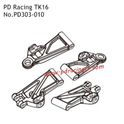 PD Racing TK16 1/16 RC Car Parts Rear Lower Swing Arm PD303-010