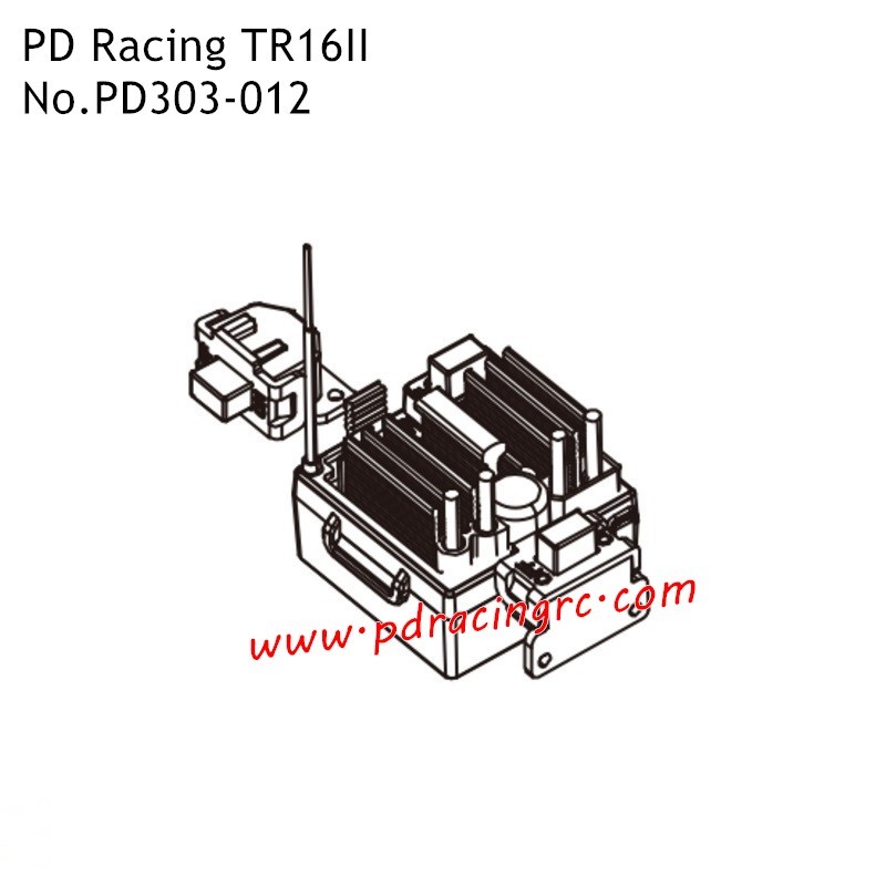 PD Racing TR16II PD304T Brushed RC Car Parts 25A ESC PD303-012