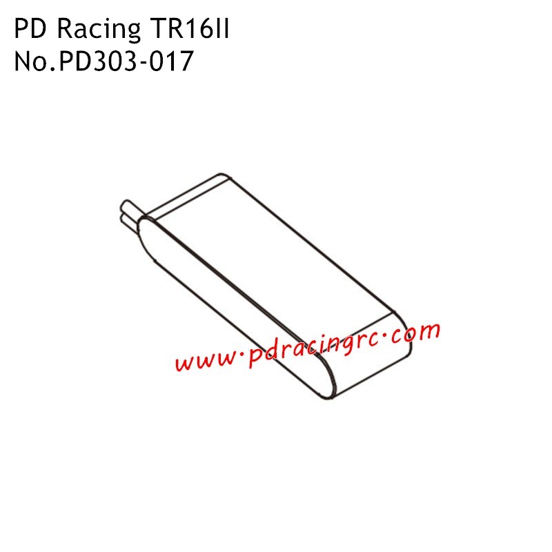 PD Racing TR16II PD304T Electric Monster Truck Parts 7.4V 1800MAH Battery PD303-017