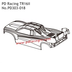 PD Racing TR16II Electric Monster Truck Parts Car Shell PD303-018