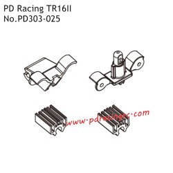 PD Racing TR16II Electric Monster Truck Parts Body Mount Set and Wire Clamp PD303-025